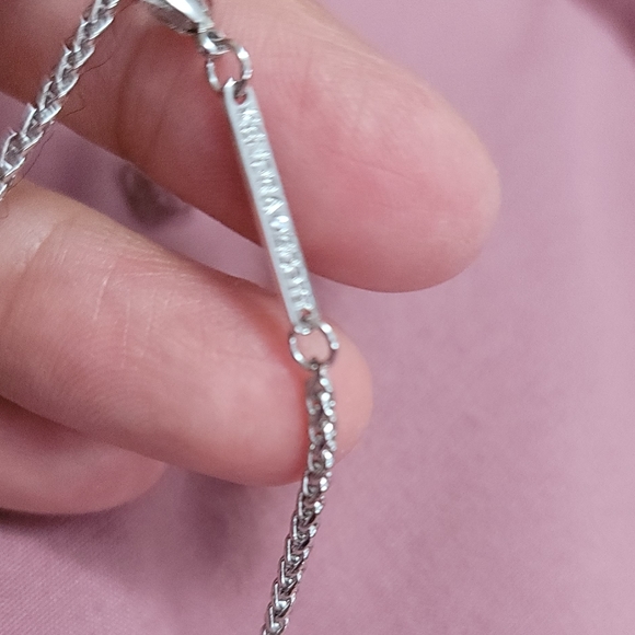 Kendra Scott- Platinum Drusy Necklace New! - Picture 8 of 12